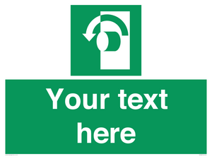 Custom Turn Anti-Clockwise Sign